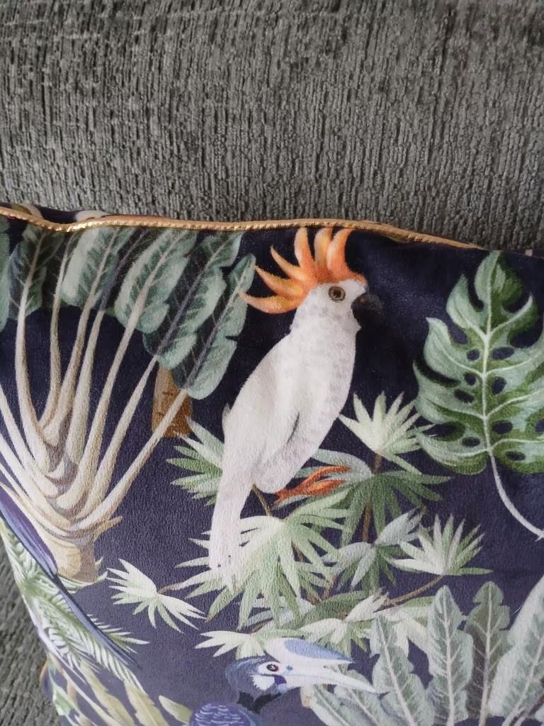 Cojín Con Estampado De Selva Tropical &Ndash; 3 &Ndash; Compraya 506 5.900 Crc - Cojín Con Estampado De Selva Tropical En Venta En Costa Rica En Compraya 506